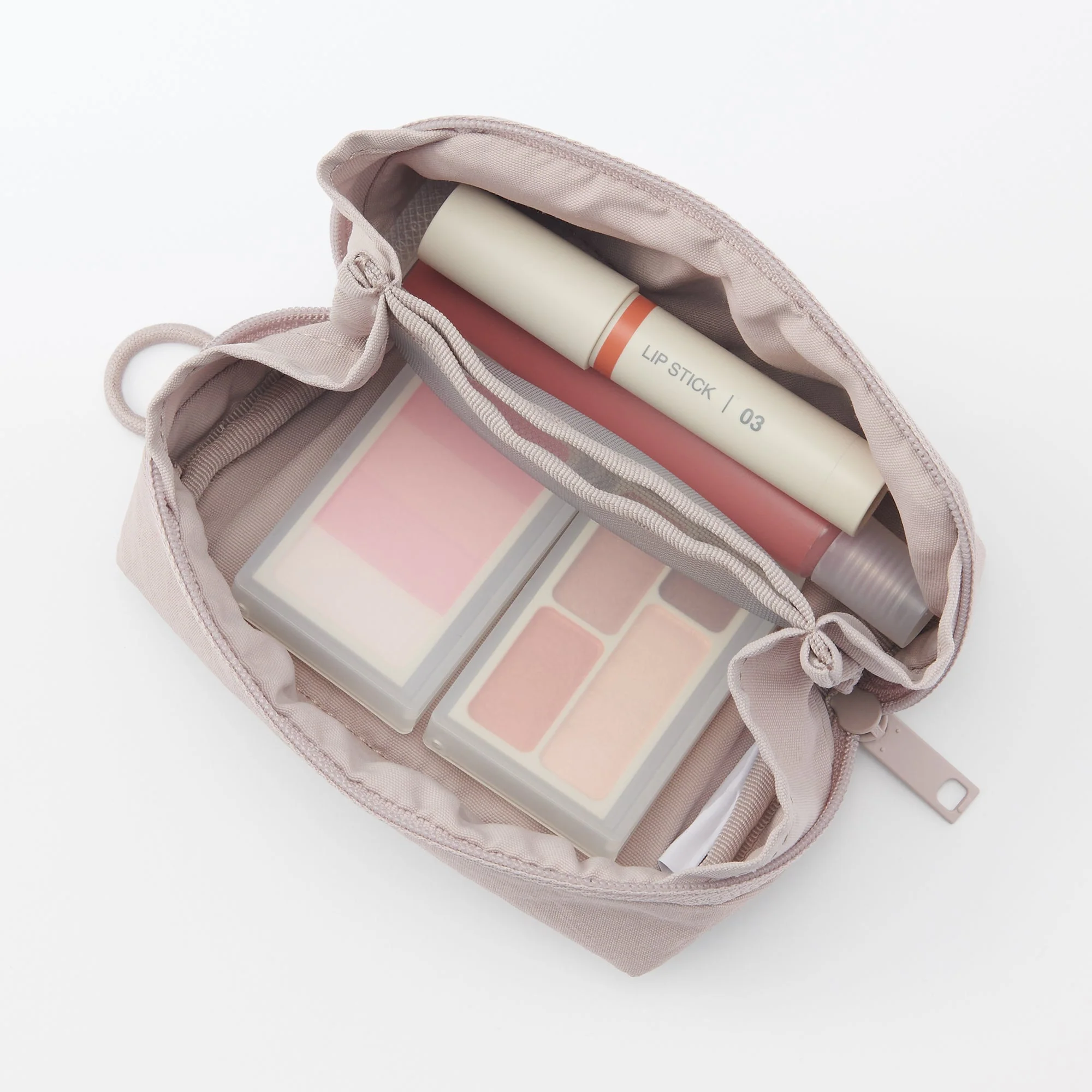 Wrinkled Nylon Wide-Opening Pouch - Small - Image 9