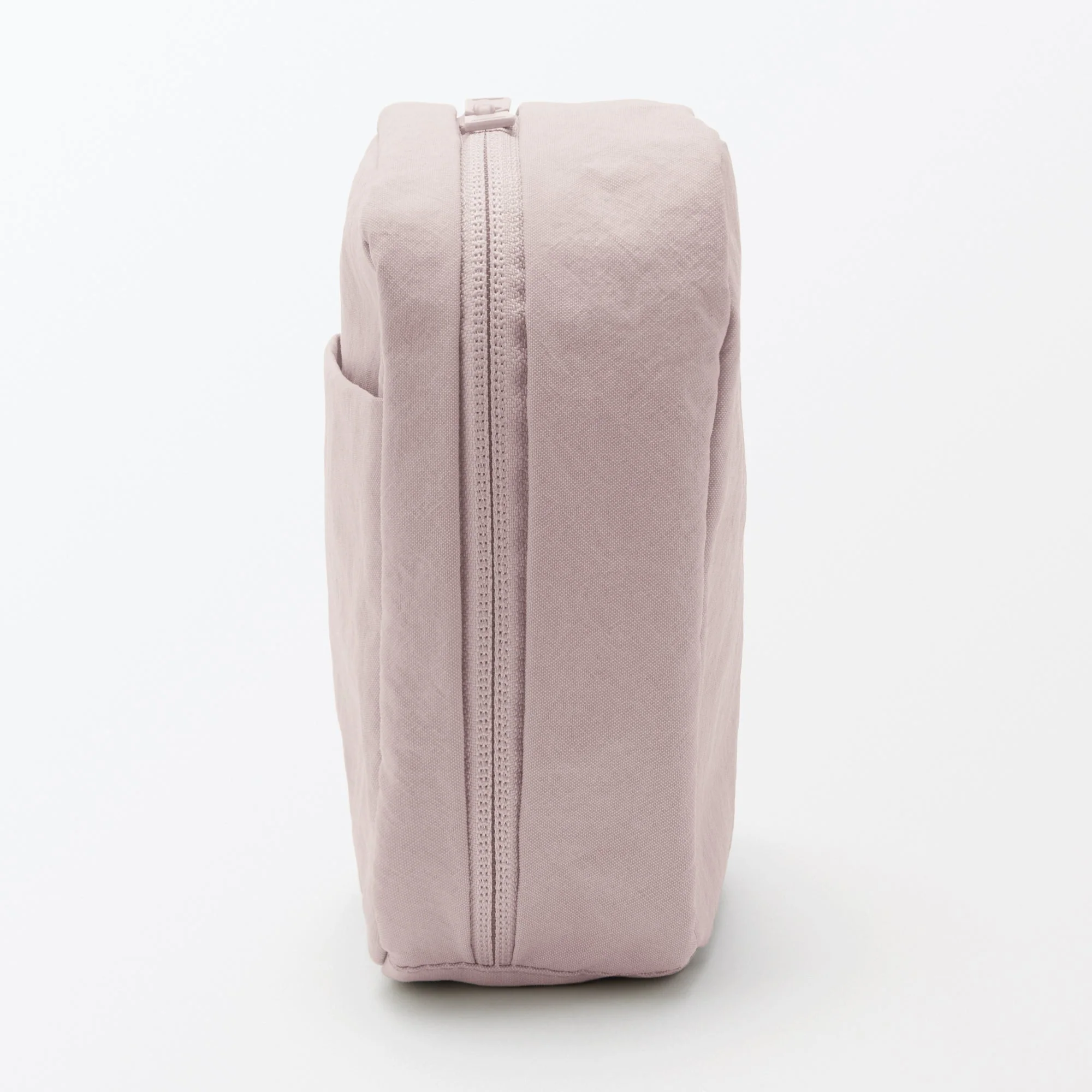 Wrinkled Nylon Wide-Opening Pouch - Square - Image 11